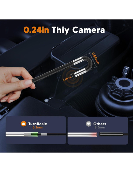 Endoscopio Articulado Bidireccional TURN RAISE 7" HD IP67