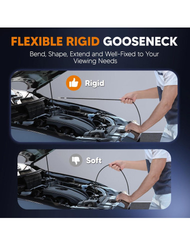 Endoscopio Articulado Bidireccional TURN RAISE 7" HD IP67
