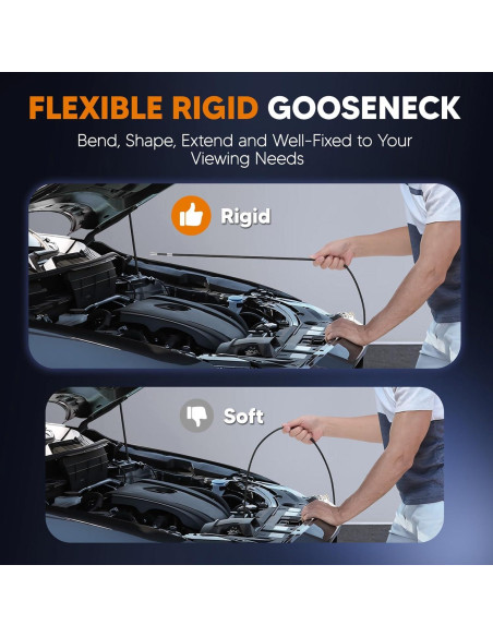 Endoscopio Articulado Bidireccional TURN RAISE 7" HD IP67