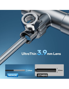 Cámara Endoscópica Inalámbrica NIDAGE 3.9mm 1080P HD IP67 2