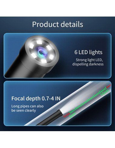 Cámara Endoscópica SIBOST W300-01 con Luz LED 2,99 m