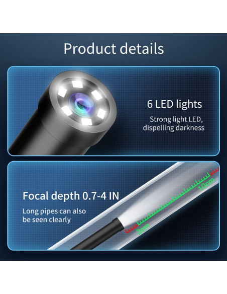 Cámara Endoscópica SIBOST W300-01 con Luz LED 2,99 m