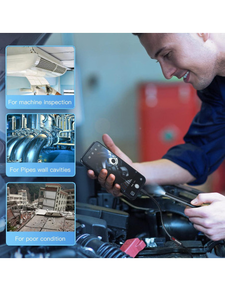 Cámara Endoscópica SIBOST W300-01 con Luz LED 2,99 m