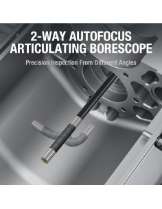 Borescopio Articulado Teslong TD500, 5" LCD, IP67, 32GB 2