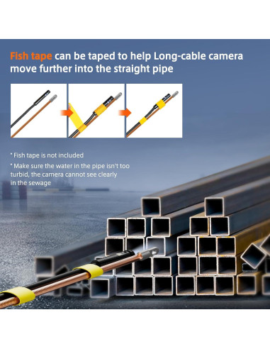 Cámara de Inspección TURN RAISE 15,24m IP67 Pantalla 5"