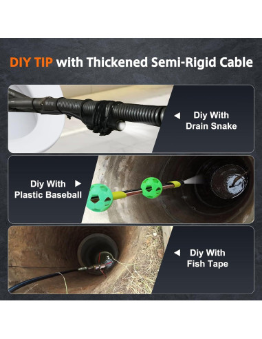 Cámara de Inspección TURN RAISE 15,24m IP67 Pantalla 5"