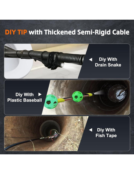 Cámara de Inspección TURN RAISE 15,24m IP67 Pantalla 5"