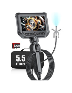 Borescopio Articulado GODIAG 5FT con Luz LED y Zoom 4x