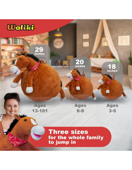 Bola Saltarina WALIKI Caballo para Adultos 13-101 años