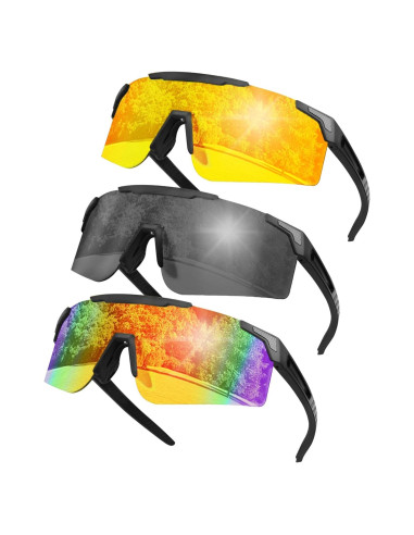 Gafas de sol deportivas COSMOING con lentes UV400 y 2 opciones