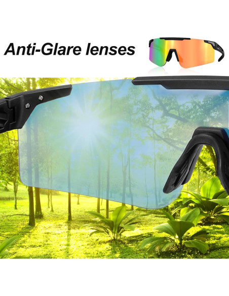 Gafas de sol deportivas COSMOING con lentes UV400 y 2 opciones