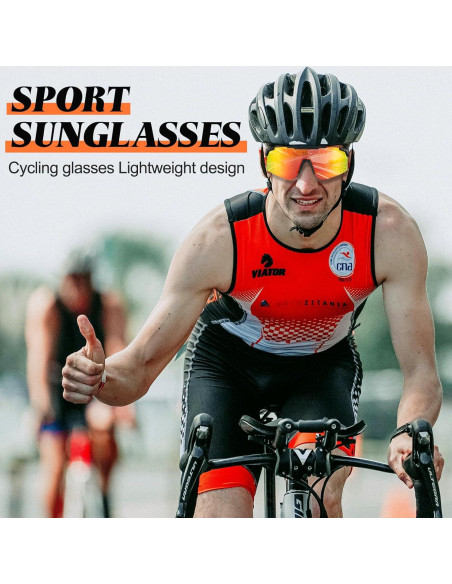 Gafas de sol deportivas COSMOING con lentes UV400 y 2 opciones