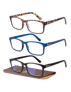 EASY READ 3 Pares Gafas Lectura Hombres Filtro Luz Azul