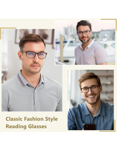 EASY READ 3 Pares Gafas Lectura Hombres Filtro Luz Azul 2
