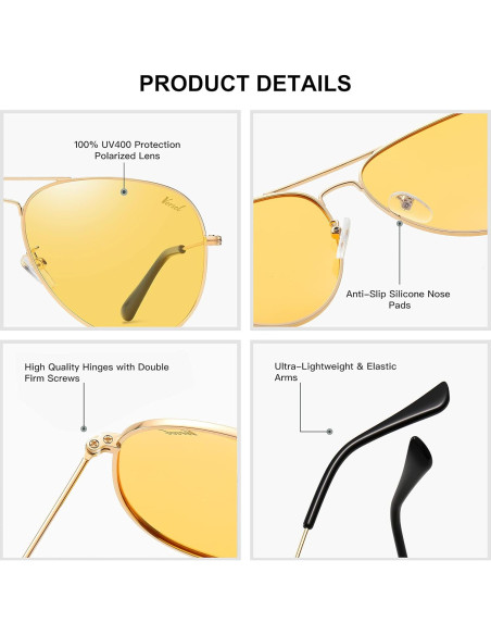 Gafas de sol aviador Versol polarizadas UV400 unisex