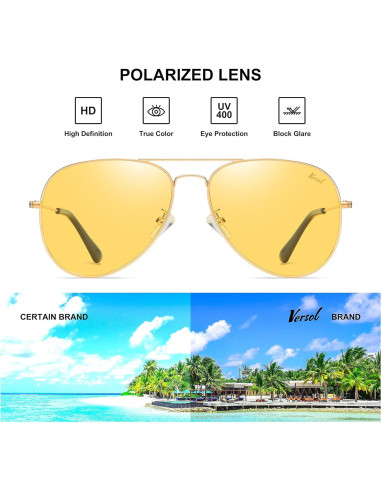 Gafas de sol aviador Versol polarizadas UV400 unisex