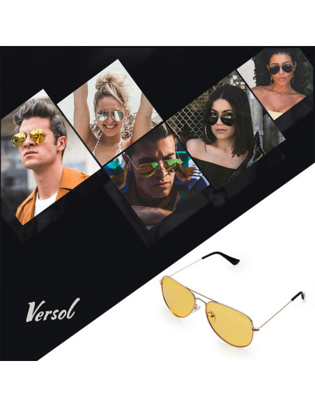 Gafas de sol aviador Versol polarizadas UV400 unisex