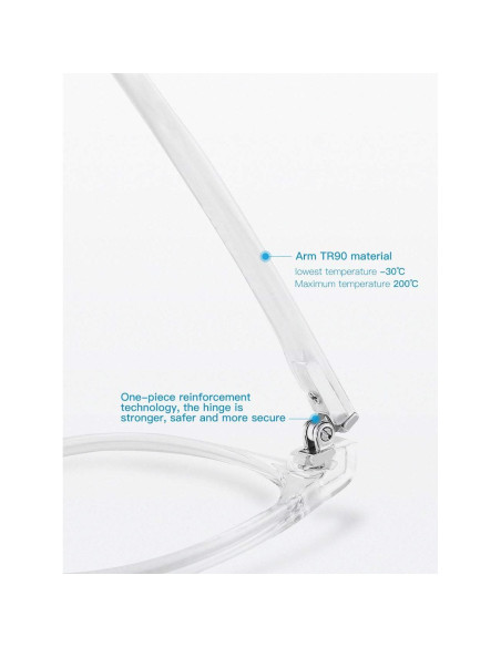 Gafas bloqueadoras luz azul CNLO, UV400, montura ligera