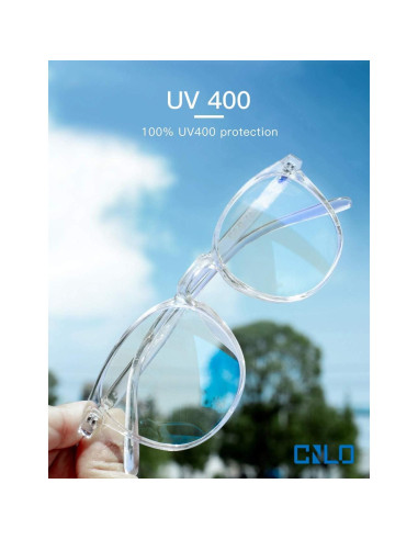 Gafas bloqueadoras luz azul CNLO, UV400, montura ligera