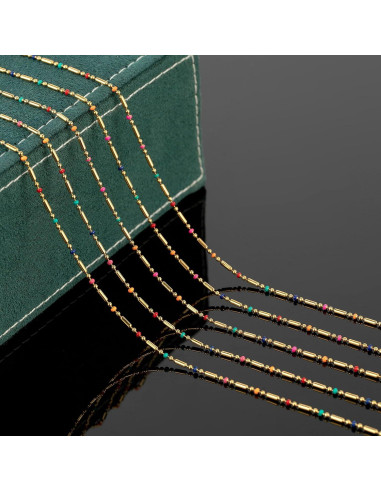 Cadena de Joyería 4 Metros UMAOKANG Acero Inoxidable Baño de Oro