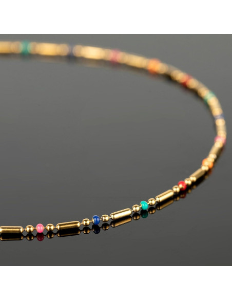 Cadena de Joyería 4 Metros UMAOKANG Acero Inoxidable Baño de Oro