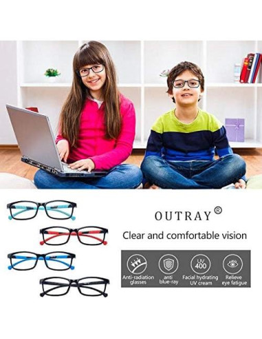 Gafas bloqueadoras luz azul Outray A2228c3 para adolescentes