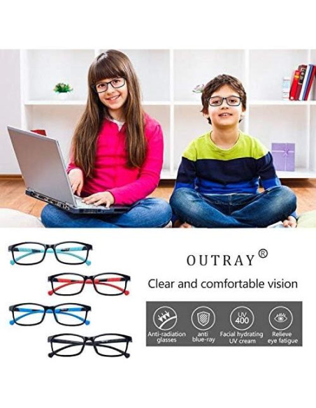 Gafas bloqueadoras luz azul Outray A2228c3 para adolescentes