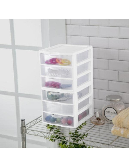 Unidad de Almacenamiento de 3 Cajones Tribello - Plástico Blanco
