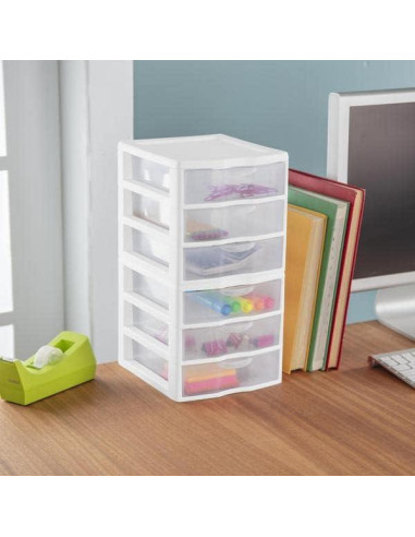Unidad de Almacenamiento de 3 Cajones Tribello - Plástico Blanco