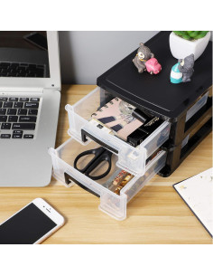 Organizador de Almacenamiento BESPORTBLE Doble Cajón 21x15 cm 2