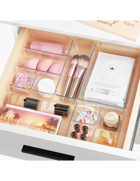 Juego de Organizadores de Cajones Vtopmart 72 Piezas Plástico