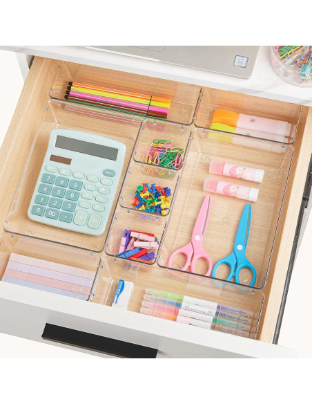Juego de Organizadores de Cajones Vtopmart 72 Piezas Plástico