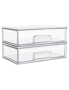 Cajones Apilables Vtopmart 2 Piezas para Maquillaje