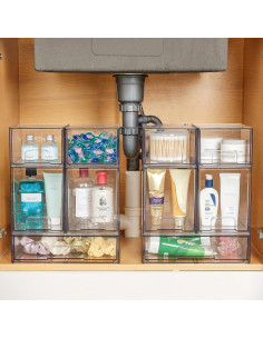 Conjunto de 6 cajones apilables Vtopmart, organizadores plásticos 2