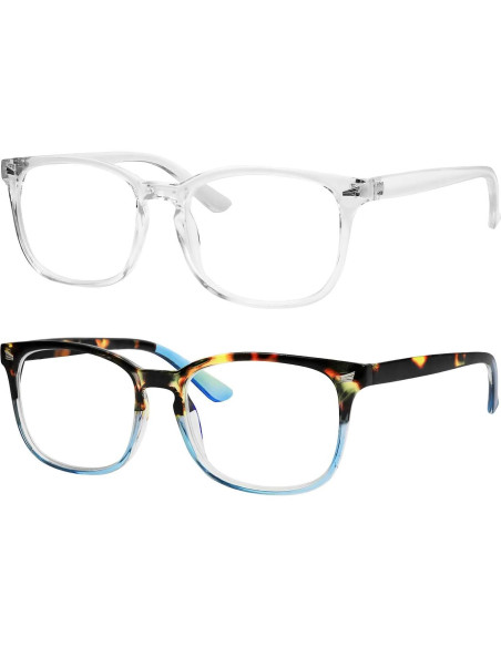 Gafas bloqueadoras de luz azul Yogo Vision - Paquete de 2