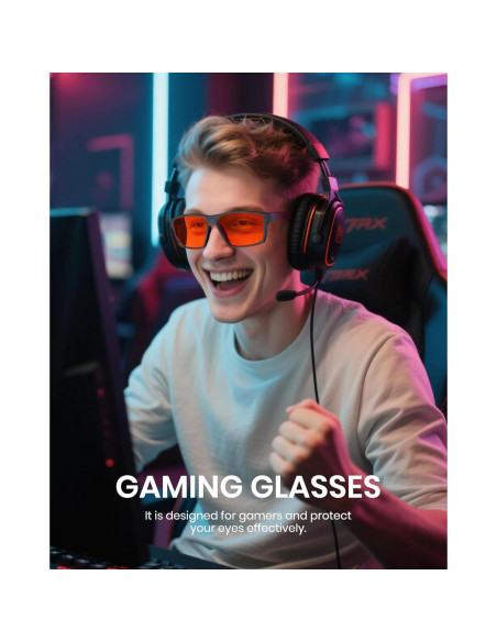 Gafas de Juego Cyxus 8303 con Lentes Anti Luz Azul y UV400