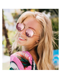 Gafas de sol polarizadas HJSTES hexagonales UV400 unisex 2