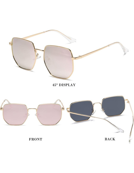 Gafas de sol polarizadas HJSTES hexagonales UV400 unisex