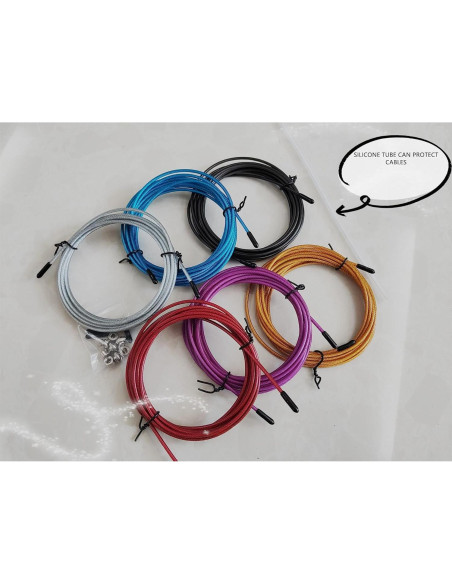 Cable de Reemplazo para Cuerda de Salto Qboyi 6 Piezas 3.05m