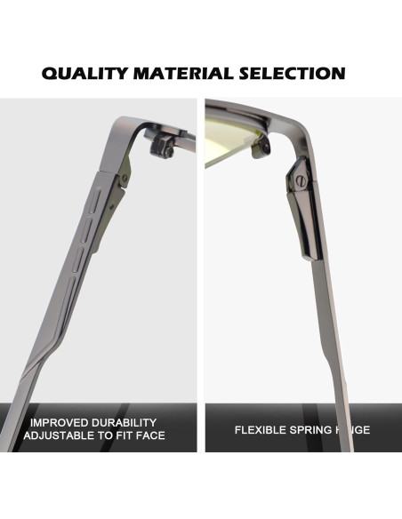 Gafas Anti Luz Azul YIMI para Hombres - Lentes Claros 45% Bloqueo