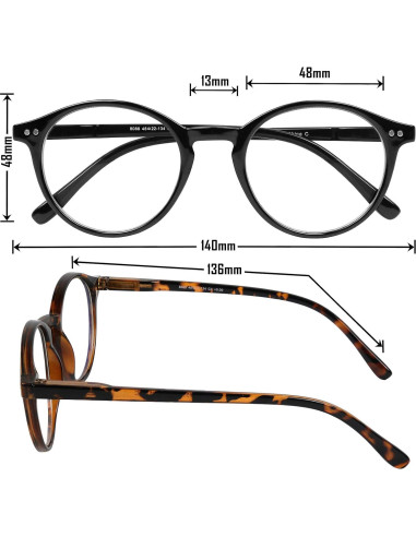 Gafas bloqueadoras de luz azul Yogo Vision UV400 - Paquete de 2