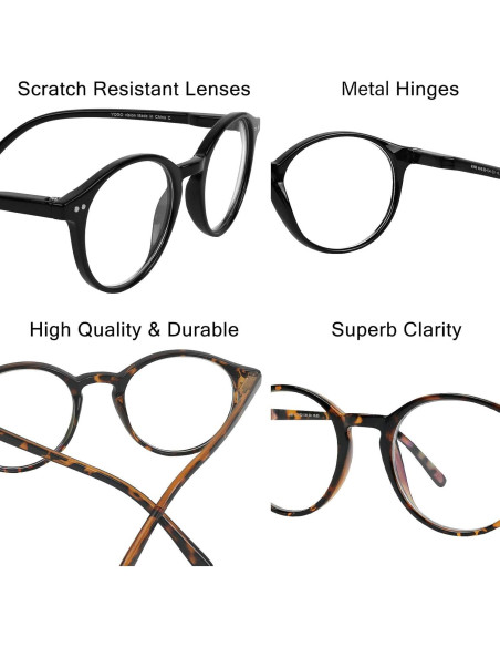 Gafas bloqueadoras de luz azul Yogo Vision UV400 - Paquete de 2