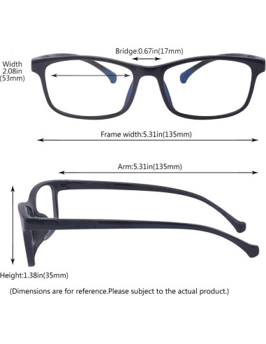 Gafas de Luz Azul Outray para Niños 7-15 Años Anti Fatiga