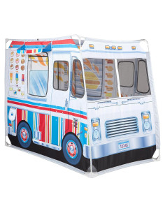 Carpa de Juego Melissa & Doug Doble Cara 121.92 cm - Barbacoa y Helados
