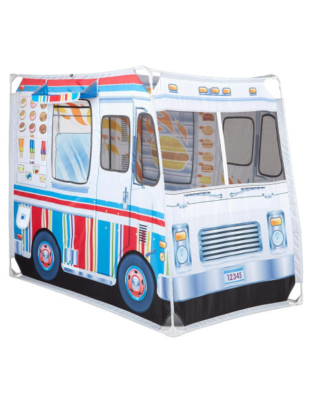 Carpa de Juego Melissa & Doug Doble Cara 121.92 cm - Barbacoa y Helados