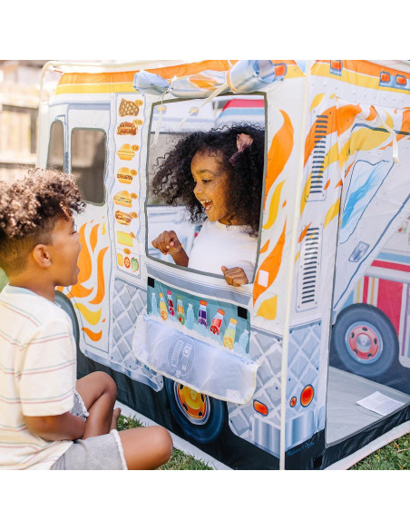 Carpa de Juego Melissa & Doug Doble Cara 121.92 cm - Barbacoa y Helados