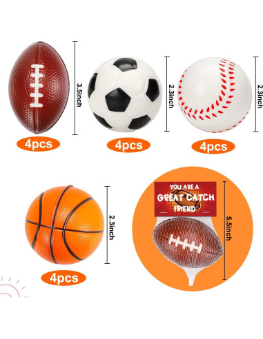 Thremhoo 16 Pelotas Antiestrés para Niños 3-8 Años