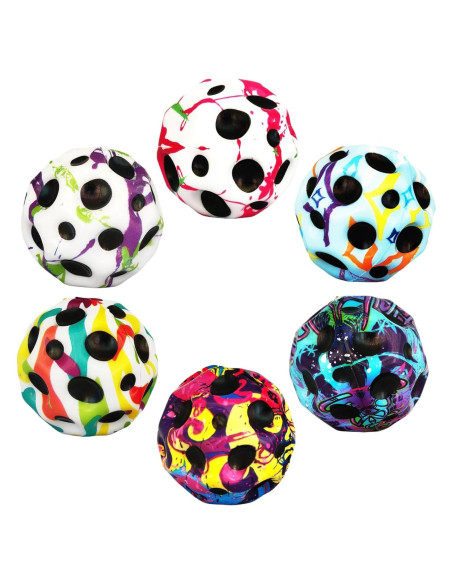 Paquete de 6 pelotas rebotadoras PAKSPAK para niños - Grafiti Paquete de 6 pelotas rebotadoras PAKSPAK para niños - Grafiti