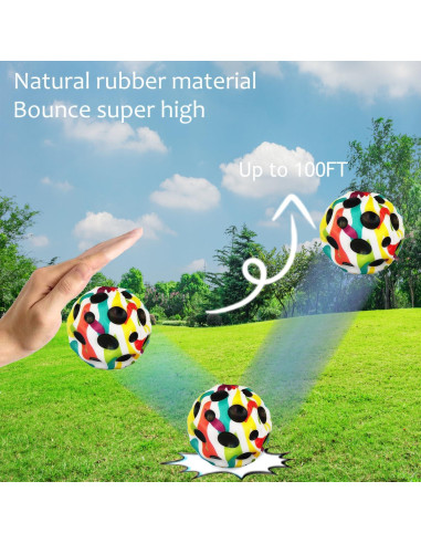 Paquete de 6 pelotas rebotadoras PAKSPAK para niños - Grafiti