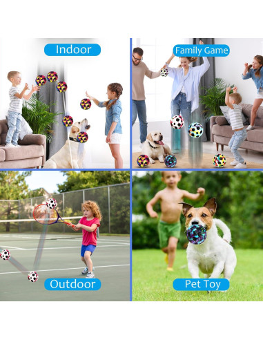 Paquete de 6 pelotas rebotadoras PAKSPAK para niños - Grafiti